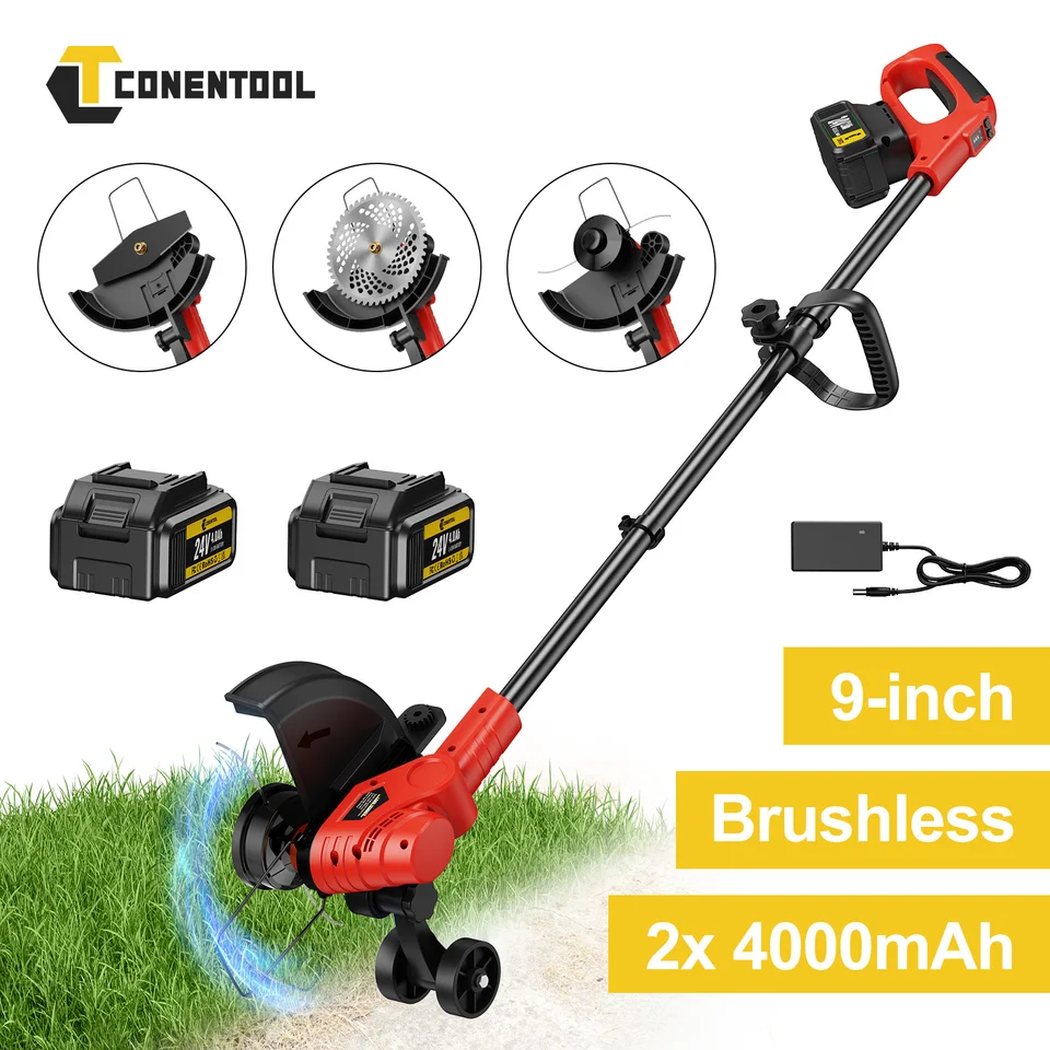 CONENTOOL Cortacésped Inalámbrico 24V con Kit
