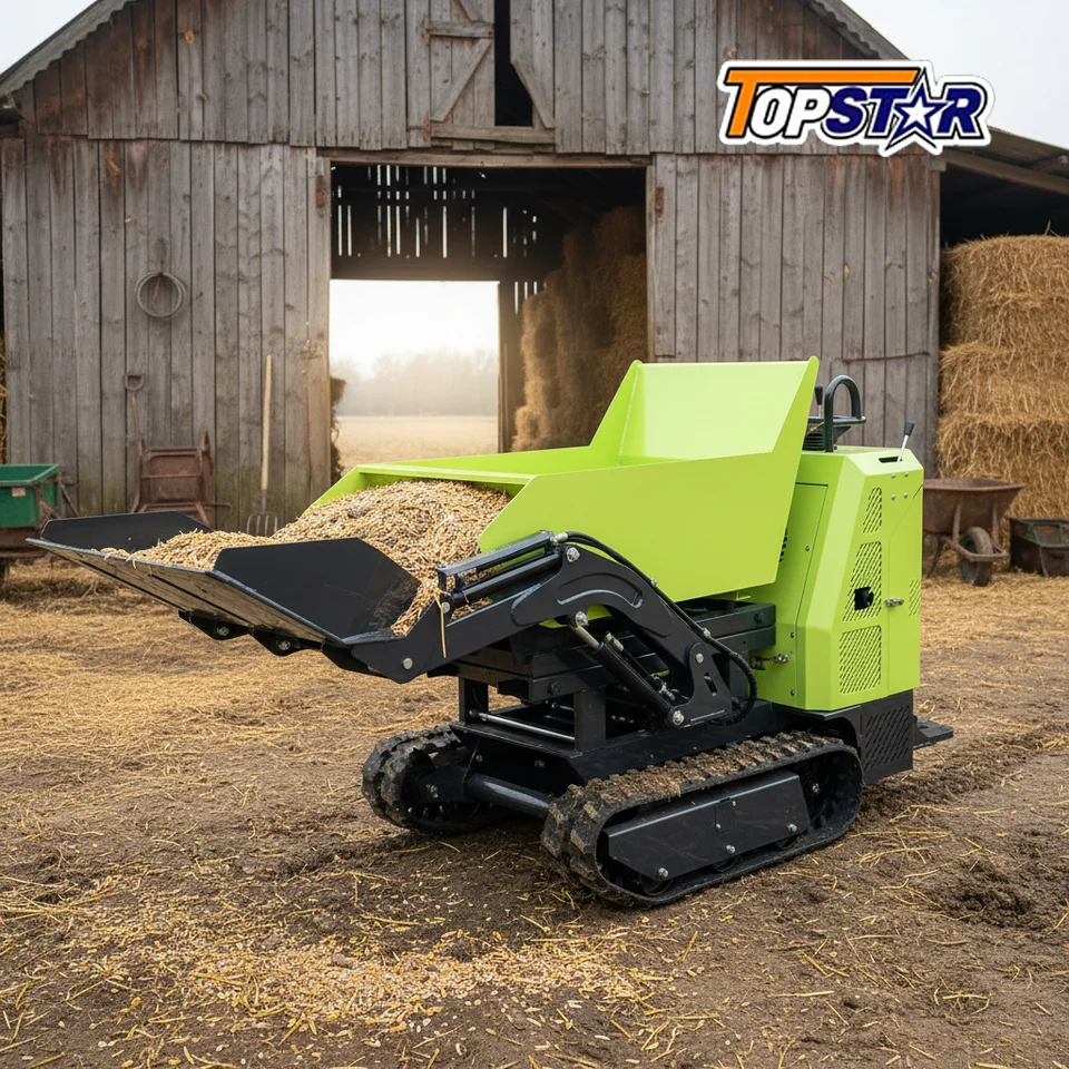 Detalle de la tolva del mini dumper 700kg