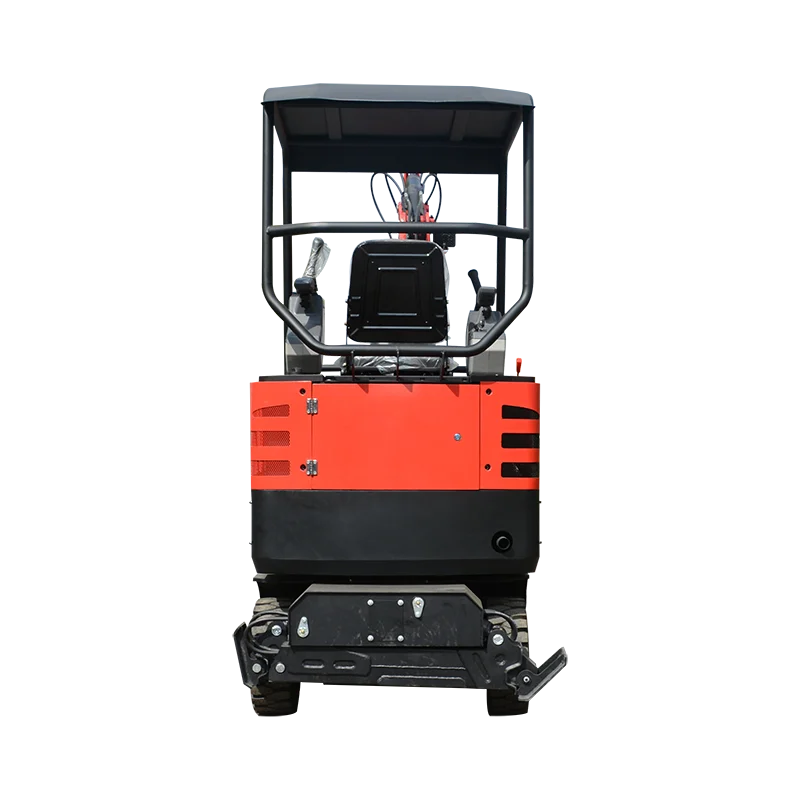 Excavadora mini de ruedas 2.0 t detalle trasero