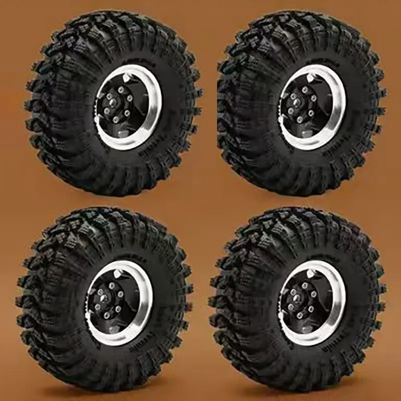 Vista lateral de las ruedas para TRX4M SCX24 FMS